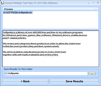 Convert Multiple Text Files To CSV Files Software screenshot 3
