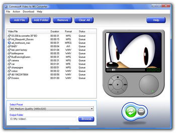 ConvexSoft Video to Wii Converter screenshot