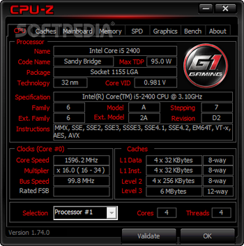 CPU-Z G1 screenshot
