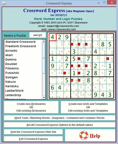 Crossword Express (formerly MagnumOpus) screenshot