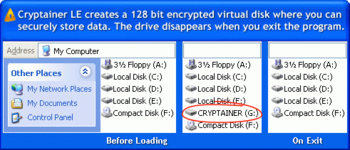 Cryptainer LE Free Encryption Software screenshot 2