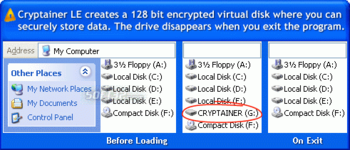 Cryptainer LE Free Encryption Software screenshot 3
