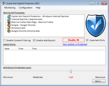 Crystal Anti-Exploit Protection screenshot 6
