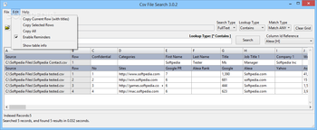 Csv File Search screenshot 5