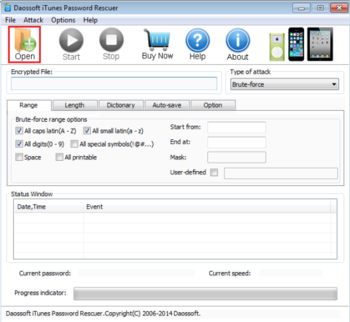Daossoft iTunes Password Rescuer screenshot 6