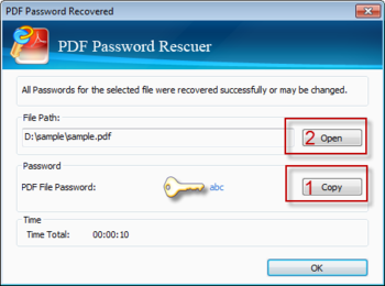 Daossoft PDF Password Rescuer screenshot 6