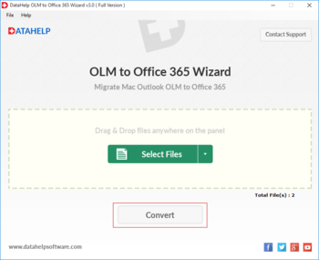 DataHelp OLM to Office365 Wizard screenshot 5