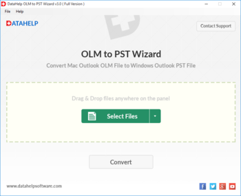 DataHelp OLM to PST Wizard screenshot 5