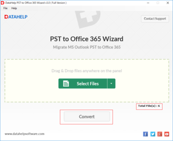 DataHelp PST to Office 365 Wizard screenshot 4