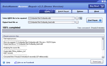 DataNumen Database Recovery screenshot 2