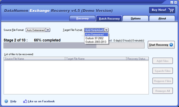 DataNumen Exchange Recovery screenshot 2
