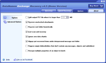 DataNumen Exchange Recovery screenshot 3