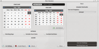 Date Calculator screenshot