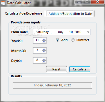 Date Calculator screenshot 2