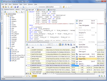 dbForge Query Builder for MySQL screenshot 2