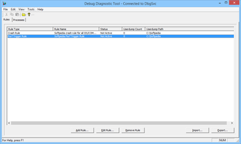 Debug Diagnostic Tool screenshot