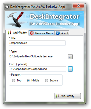 DeskIntegrator screenshot