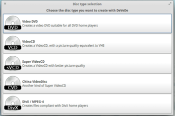 DeVeDe for Windows Vista screenshot