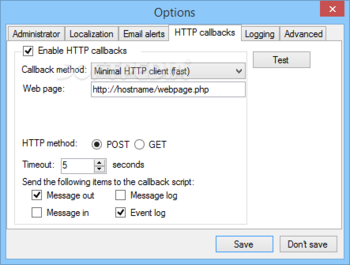 Diafaan SMS Server - full edition (formerly Diafaan Message Server) screenshot 14