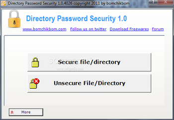 Directory Password Security screenshot