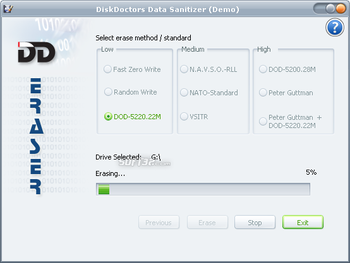 Disk Doctors Data Sanitizer screenshot 3