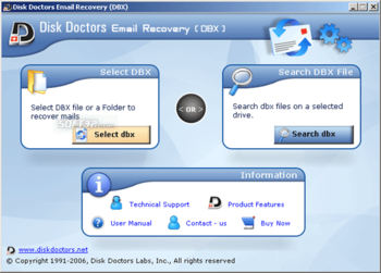 Disk Doctors Email Recovery (DBX) screenshot 3