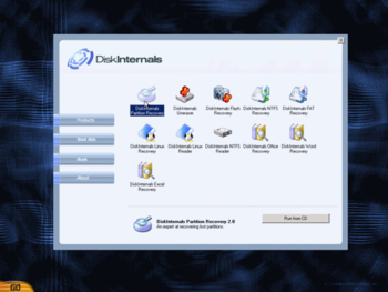 DiskInternals Boot CD screenshot