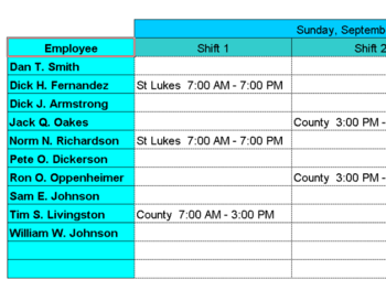 Dispatch Nurses to Hospitals with Excel screenshot 3
