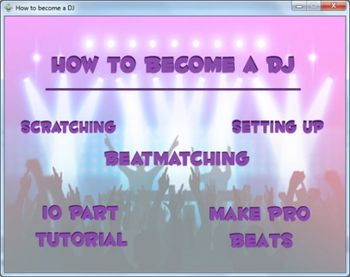 DJ Tutorial Software screenshot