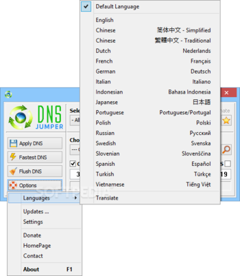 DNS Jumper screenshot 2