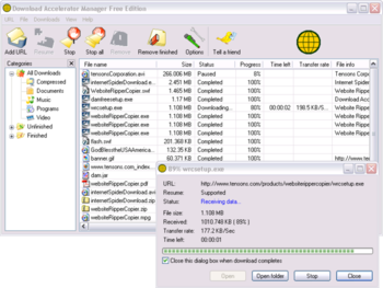 Download Accelerator Manager Free screenshot