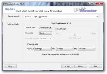 DVD Audio Extractor screenshot 2