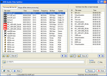 DVD Audio Files Splitter screenshot 2