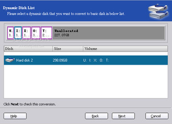 Dynamic Disk Converter Professional screenshot 2
