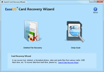 EaseUS Card Recovery Wizard screenshot