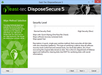East-Tec DisposeSecure screenshot 3