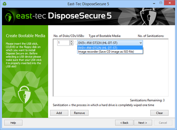 East-Tec DisposeSecure screenshot 5