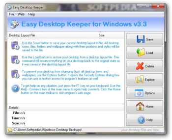 Easy Desktop Keeper screenshot