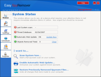 Easy SpywareRemover screenshot