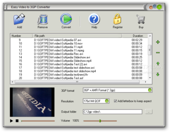 Easy Video to 3GP Converter screenshot