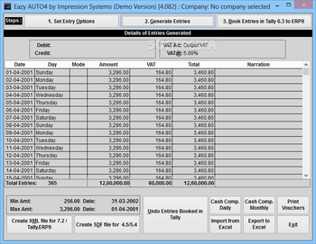 EazyAUTO4 Excel to Tally.ERP9 Data Converter screenshot 5