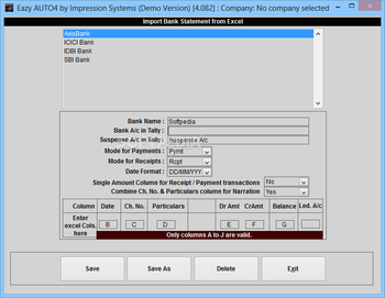 EazyAUTO4 Excel to Tally.ERP9 Data Converter screenshot 9