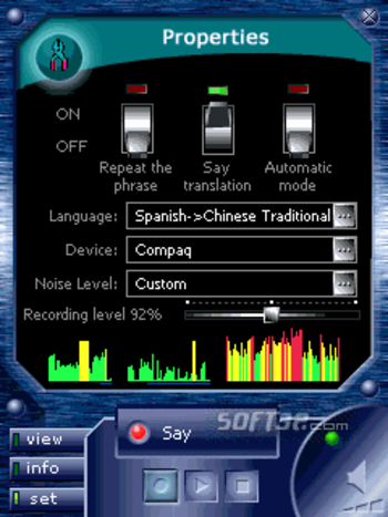 ECTACO Voice Translator Spanish -> Chinese screenshot 3
