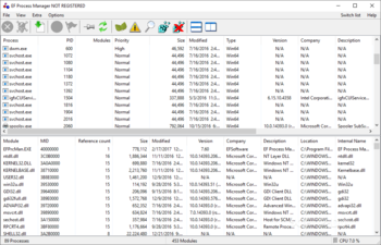 EF Process Manager screenshot