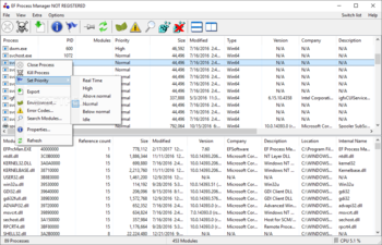 EF Process Manager screenshot 2