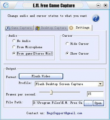 E.M. Free Game Capture screenshot 3