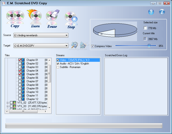 E.M. Scratched DVD Copy screenshot 3