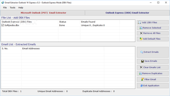 Email Extractor Outlook 'N' Express screenshot 2