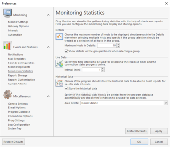 EMCO Ping Monitor Enterprise screenshot 15