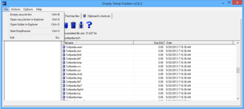 Empty Temp Folders screenshot 3